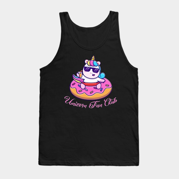 Unicorn Fan Club Tank Top by capo_tees